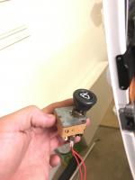 Electric washer pump and slider door sill paint
