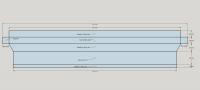 Ghia Seat Rail Crossmember measured drawing