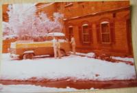 Early Bay Single Cab covered in snow