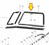 Bus Front slider window seal block