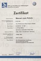My Ghia birth certificate & M code