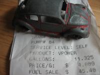 '67 Westy fuel tank fill-up