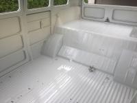 Painting the cargo area of a 1967 VW Splitbus