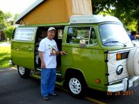 Dad and his 1977 Deluxe Westfalia Campmobile