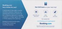 Booking.com leaflet featuring 1968~70 VW Type 2 campervan