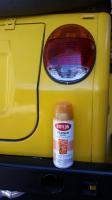 Euro flat tail light painted yellow.