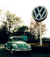Me and my '63 VW with VW lollipop, Spring 1995