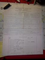 Original VW super beetle sales receipt for my beetle.
