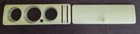 Custom gauge panel and glove box door for Bay Window Bus