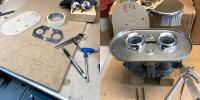 Hand built type 3 vintage style air filter dellorto drla