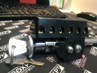 hood lock with beetle key