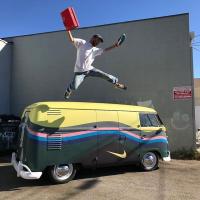 1961 double door panel Nike bus
