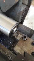 Lathe work / spring shim & locator