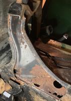 Front axle beam frame head structure inside view dissection