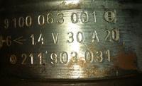 1968 Euro Beetle 211903031 generator