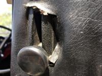 Seat Covering Pulling Away From Side Lifter/Handle