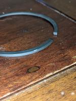 Top piston ring damage.