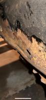 Rusty trans tunnel/subframe