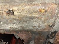 Rusty trans tunnel/subframe