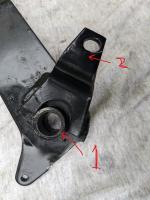clutch pedal drilling holes