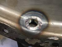 welding in a drain plug