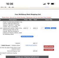 Wolfsburg West shipping fees