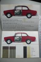 1964 Typ 3 colours and upholstry catalog