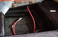 battery cable under rear seat