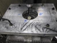 Case fixture for cutting thrust surface