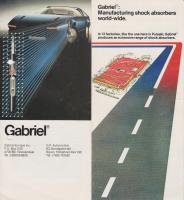 Circa 1987 vintage, Gabriel suspension-dampers' leaflet