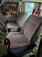 Eurovan front seats after aftermarket heater install and cleaning