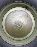 Original hubcap paint detail