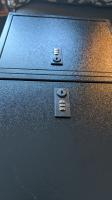 Front seat drawer lock box storage