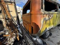 1979 WV Camper Bus, Fire Damage