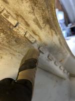 66 sedan rear window headliner tabs