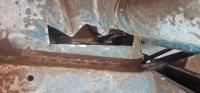 1966 deluxe bus Cab tool box floor repair
