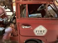 Unknown tin split window fire truck toy