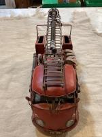 Unknown tin split window fire truck toy
