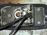 Driver side reverse light housing