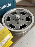 Supreme center caps on Performance Industries wheels. 3.25 dia snaps in nicely