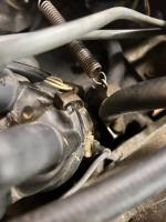 ‘73 Squareback throttle return spring bracket