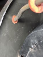 Fuel line oil cooler clutch mounting bolt