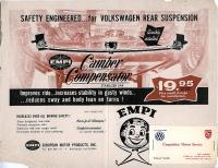 1960 Empi Camber Compensator brochure