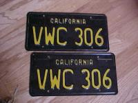 VW license plates