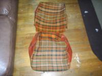 orange plaid westy seat covers