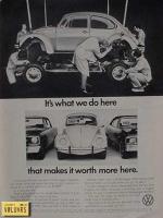 VW Ad's and VW's in advertisements