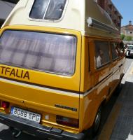 Stolen yellow CampingD Westfalia in ROME, Italy