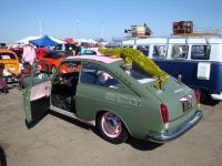 Green and Pink Fastback with alligator