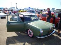 Green and Pink Fastback with alligator