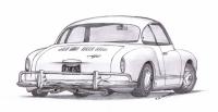 Karmann ghia drawing